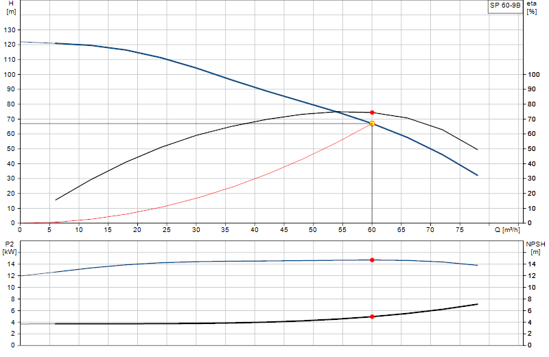 Curva di prestazione SP 60-9B