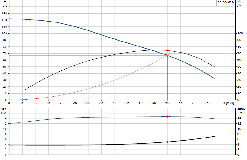 Curva di prestazione SP 60-9B N