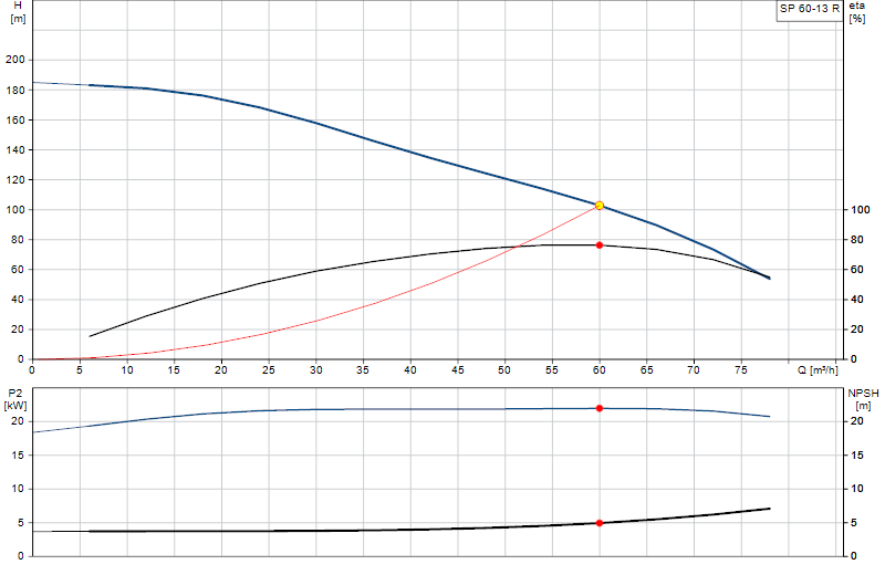 Curva di prestazione SP 60-13 R