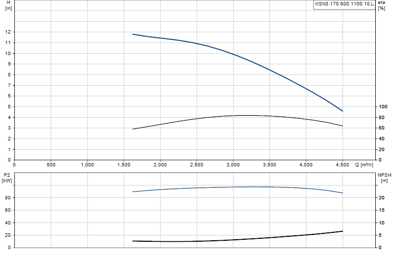 Curva de rendimiento KSN3.170.600.1100.10.L.