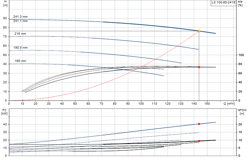 Curva di prestazione LS 100-80-241E