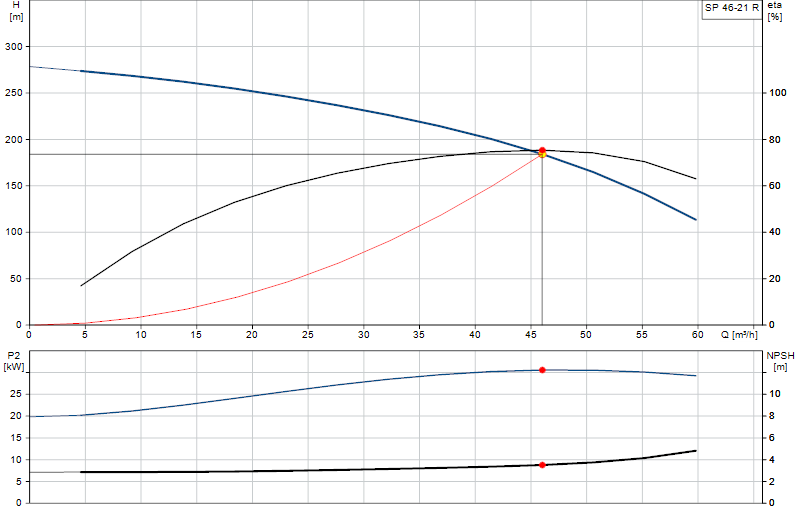 Curva di prestazione SP 46-21 R