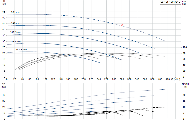 Curva di prestazione LS 125-100-381G