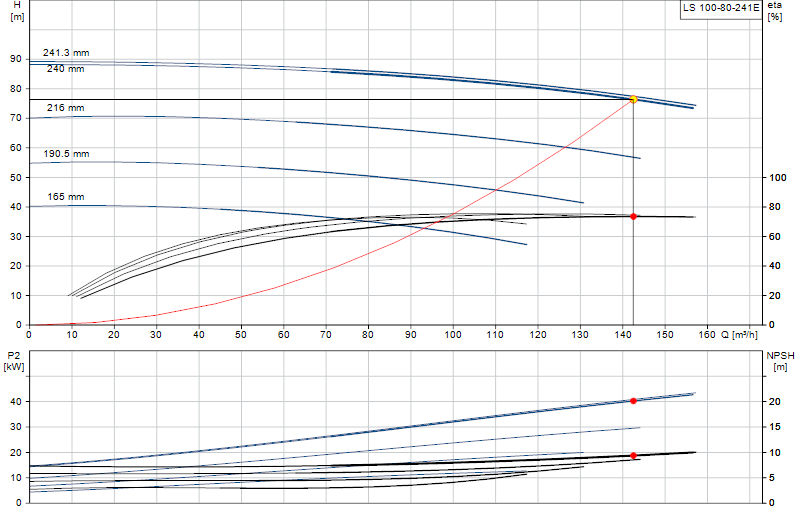 Curva di prestazione LS 100-80-241E