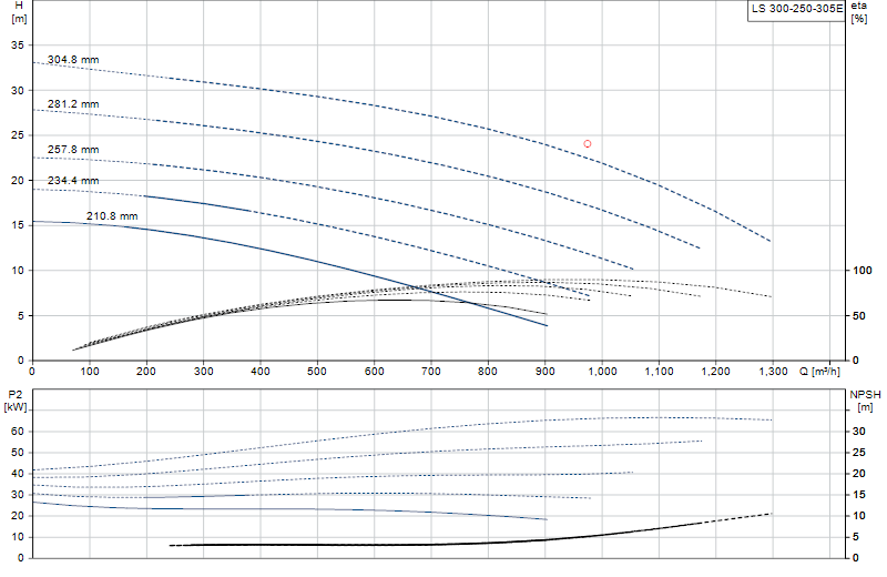 Curva di prestazione LS 300-250-305E