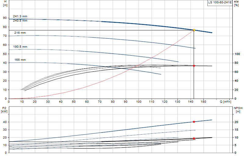 Curva di prestazione LS 100-80-241E