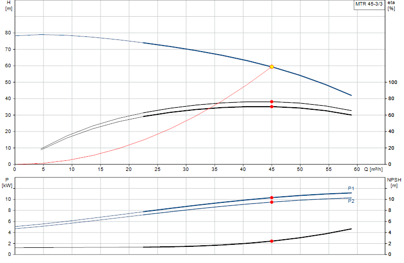 Curva di prestazione MTR 45-3/3