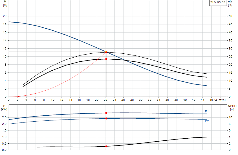 Curva di prestazione SLV.65.65.