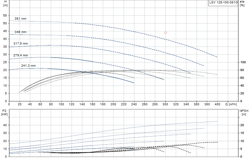 Curva di prestazione LSV 125-100-381G