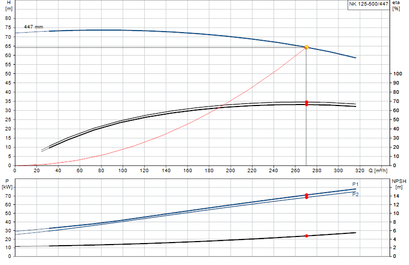 Curva di prestazione NK 125-500/447