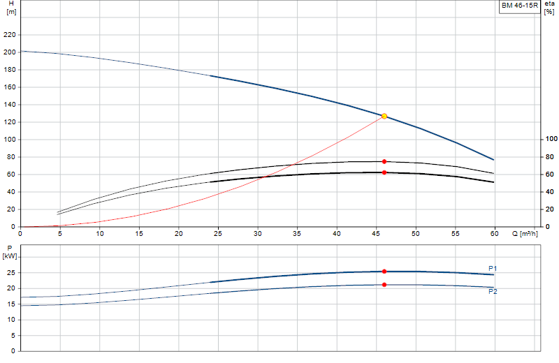 Curva di prestazione BM 46-15R