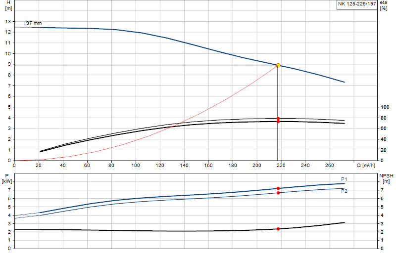 Curva di prestazione NK 125-225/197