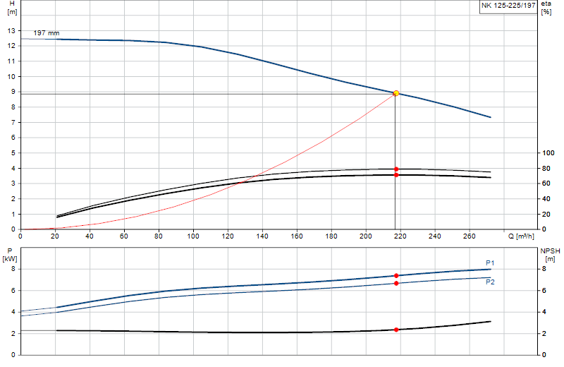 Curva di prestazione NK 125-225/197