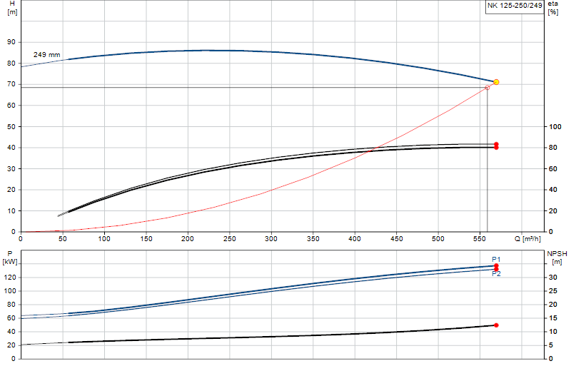 Curva di prestazione NK 125-250/249