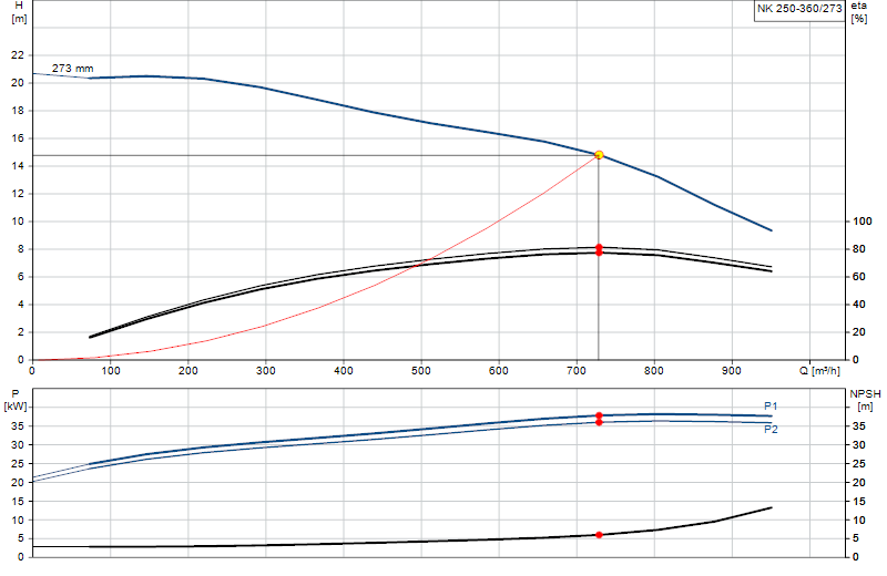 Curva di prestazione NK 250-360/273