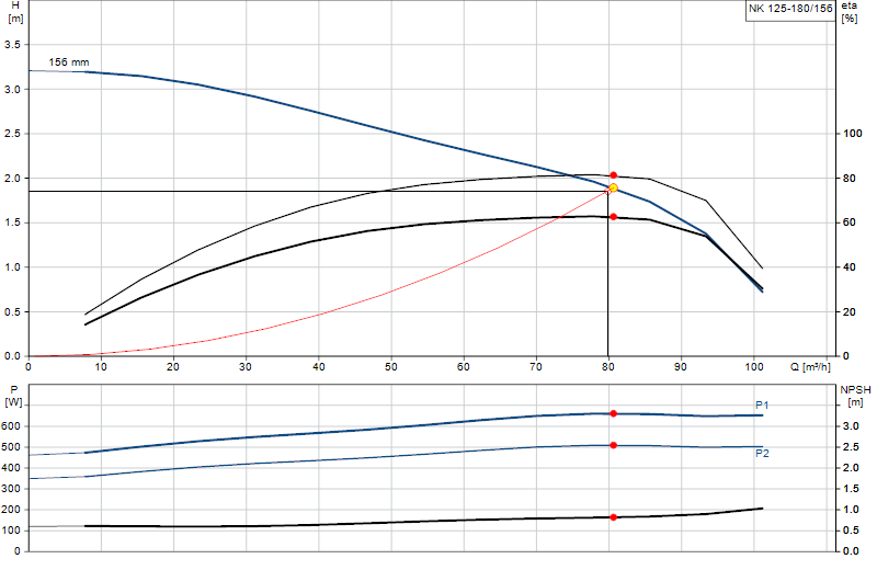 Curva di prestazione NK 125-180/156