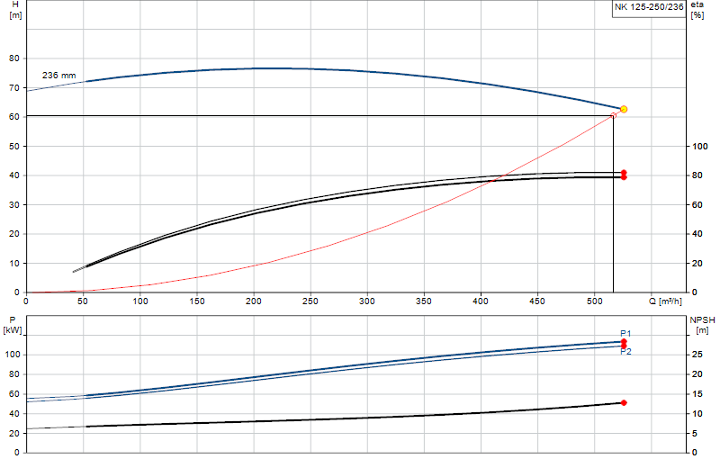 Curva di prestazione NK 125-250/236