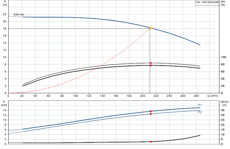 Curva di prestazione NK 125-320/248