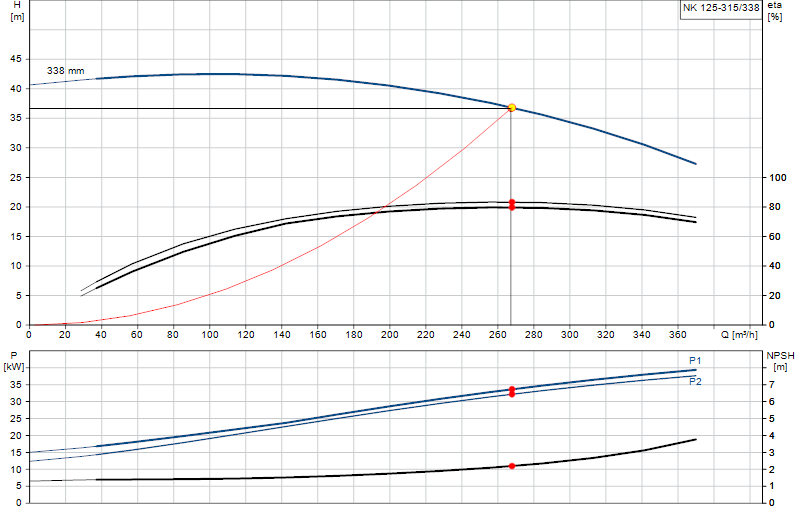 Curva di prestazione NK 125-315/338