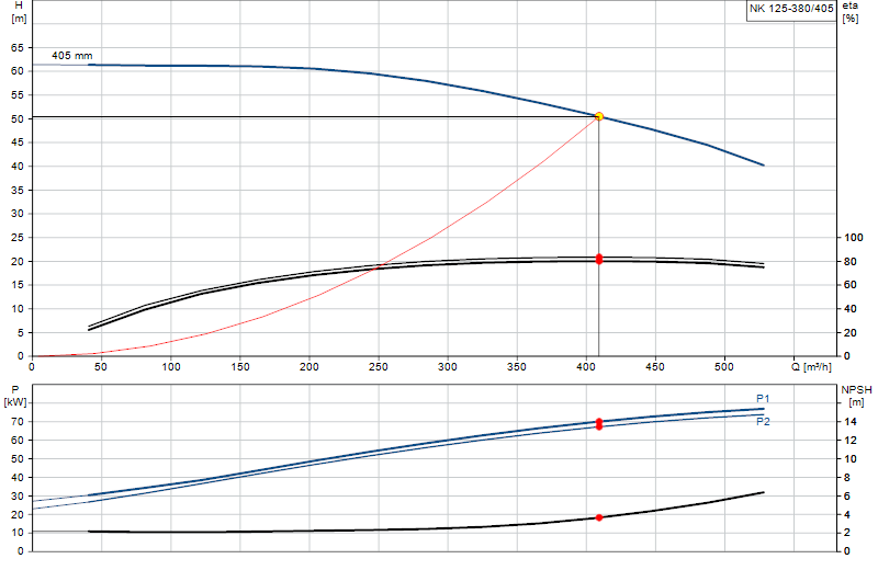 Curva di prestazione NK 125-380/405
