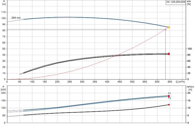 Curva di prestazione NK 125-250/269