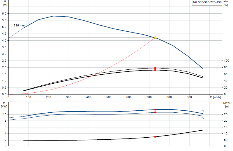 Curva di prestazione NK 300-300/276-196