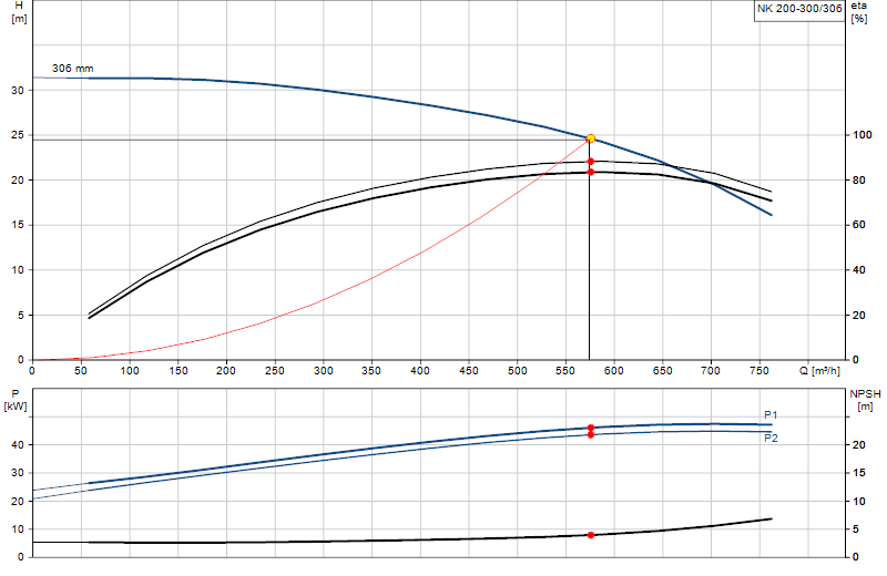 Curva di prestazione NK 200-300/306