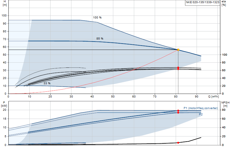 Curva di prestazione NKE 020-135/1339-1323