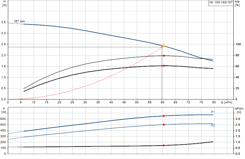 Curva di prestazione NK 100-180/157