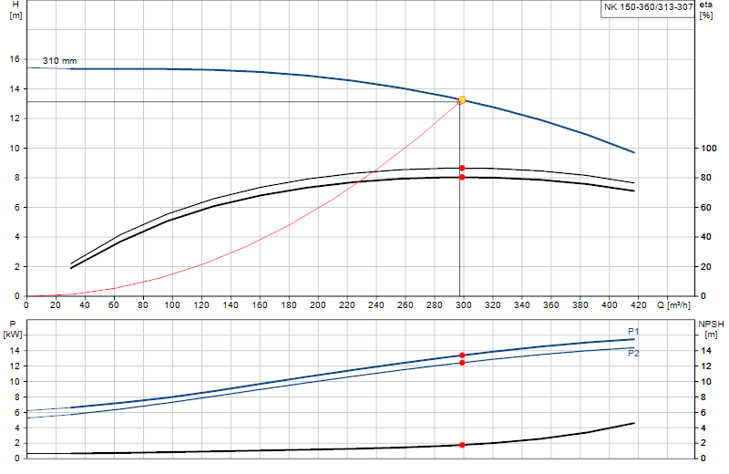 Curva di prestazione NK 150-360/313-307