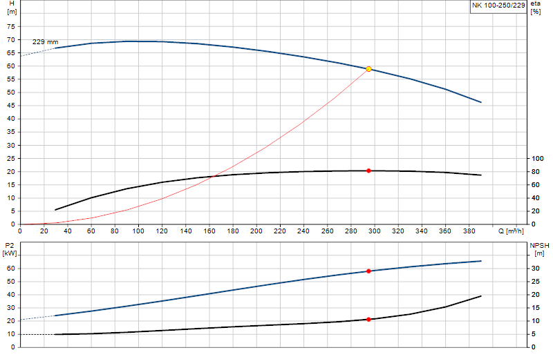 Curva di prestazione NK 100-250/229