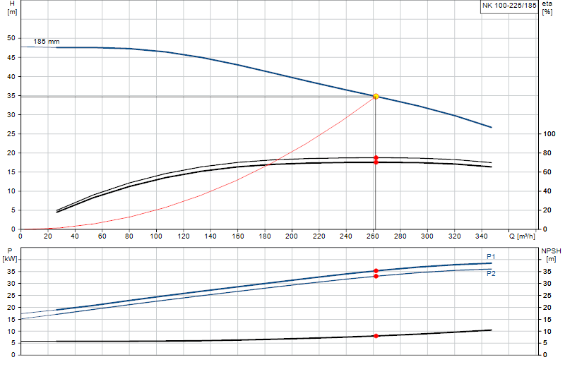 Curva di prestazione NK 100-225/185