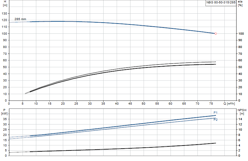 Kennlinie NBG 80-50-315/285