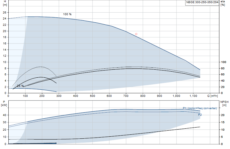 Curva di prestazione NBGE 300-250-350/294