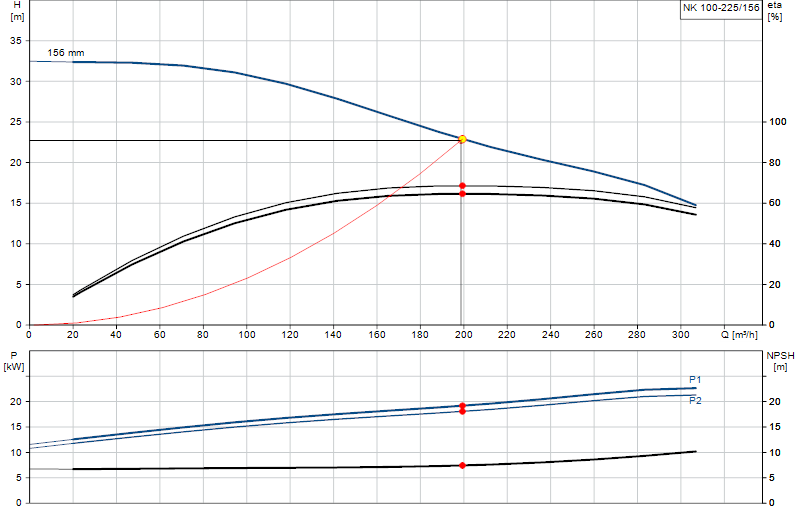 Curva di prestazione NK 100-225/156