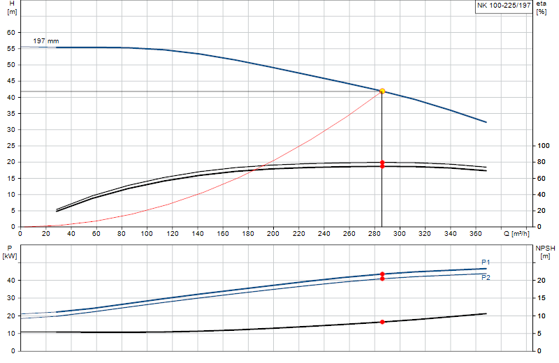 Curva di prestazione NK 100-225/197
