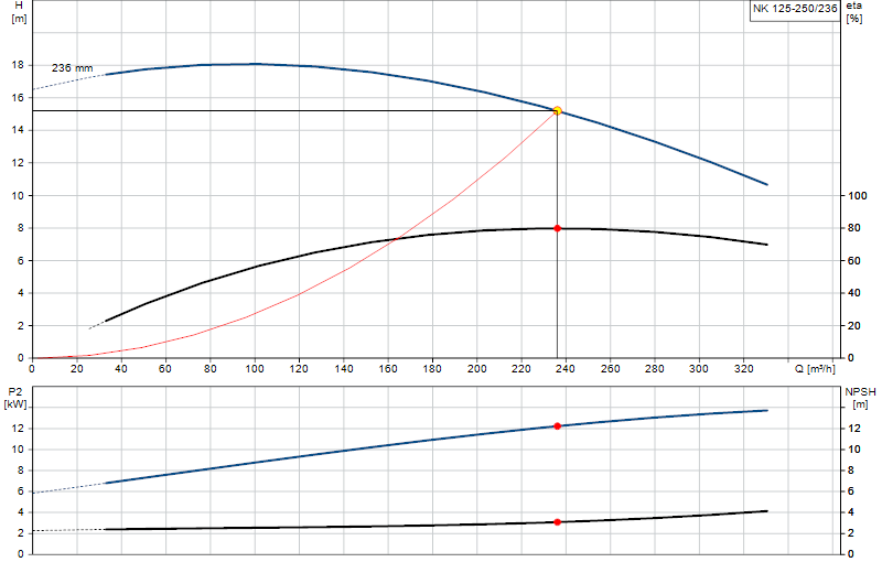 Curva di prestazione NK 125-250/236