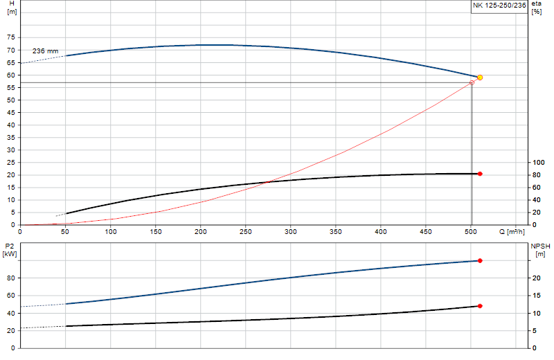 Curva di prestazione NK 125-250/236