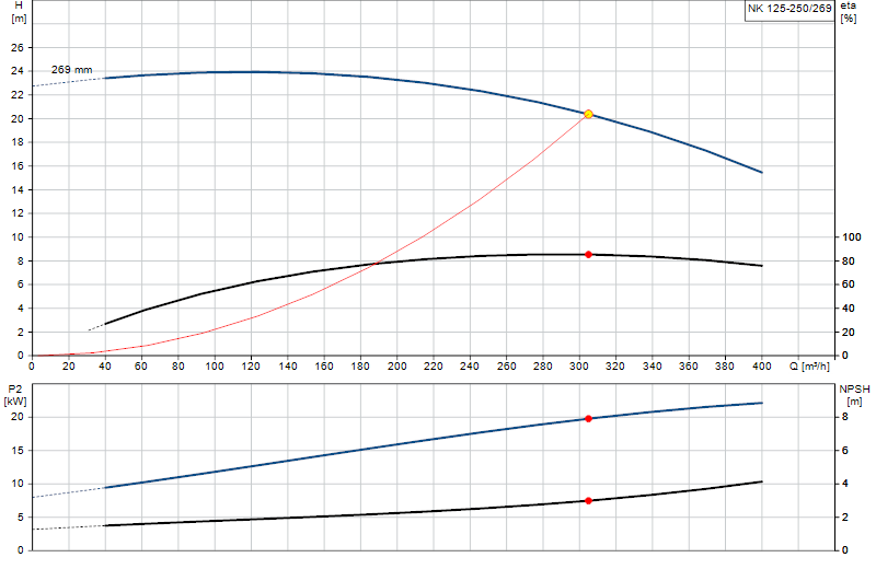 Curva di prestazione NK 125-250/269