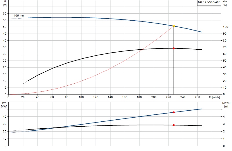 Curva di prestazione NK 125-500/406
