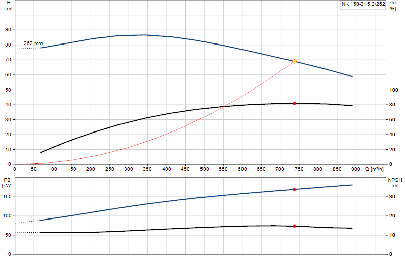 Curva di prestazione NK 150-315.2/262