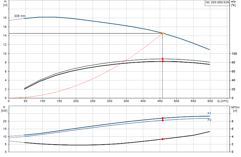 Curva di prestazione NK 200-350/339
