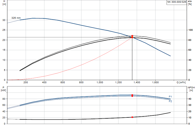 Curva di prestazione NK 300-300/326