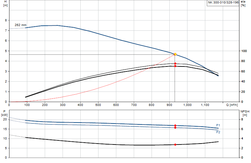 Curva di prestazione NK 300-310/328-196