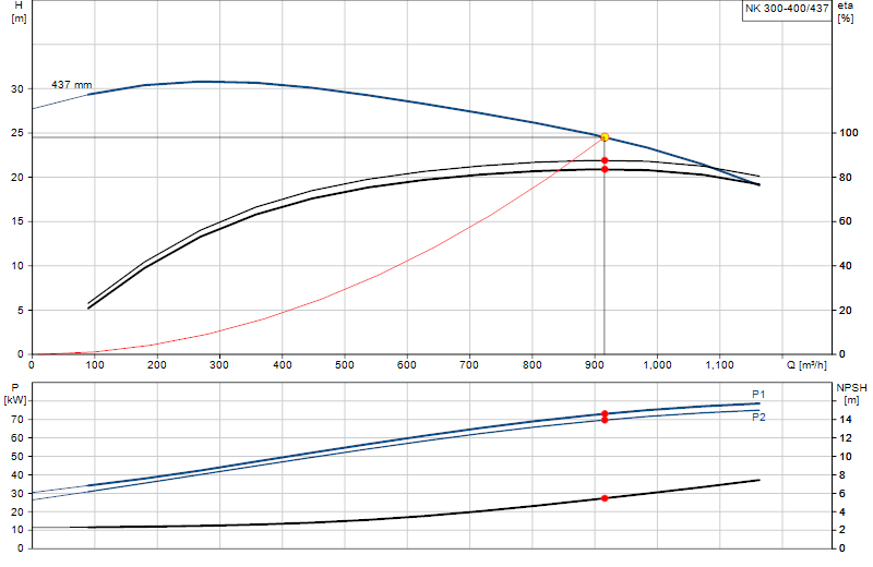 Curva di prestazione NK 300-400/437