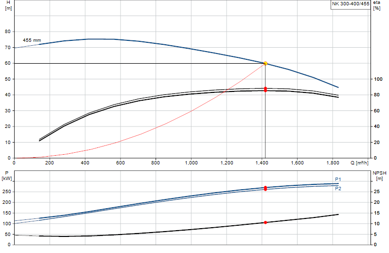 Curva di prestazione NK 300-400/455