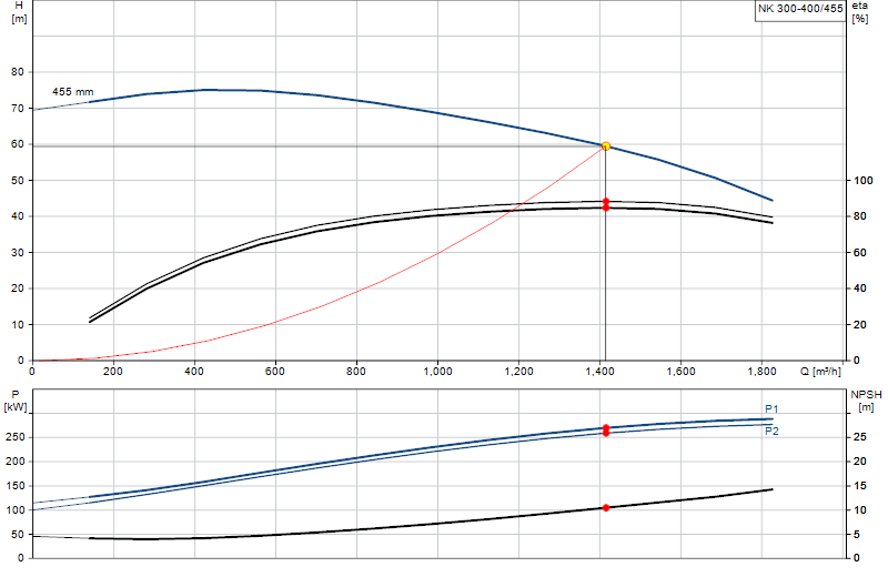 Curva di prestazione NK 300-400/455