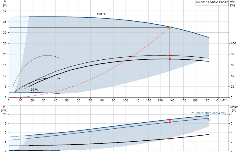 Curva di prestazione NKGE 125-80-315/320